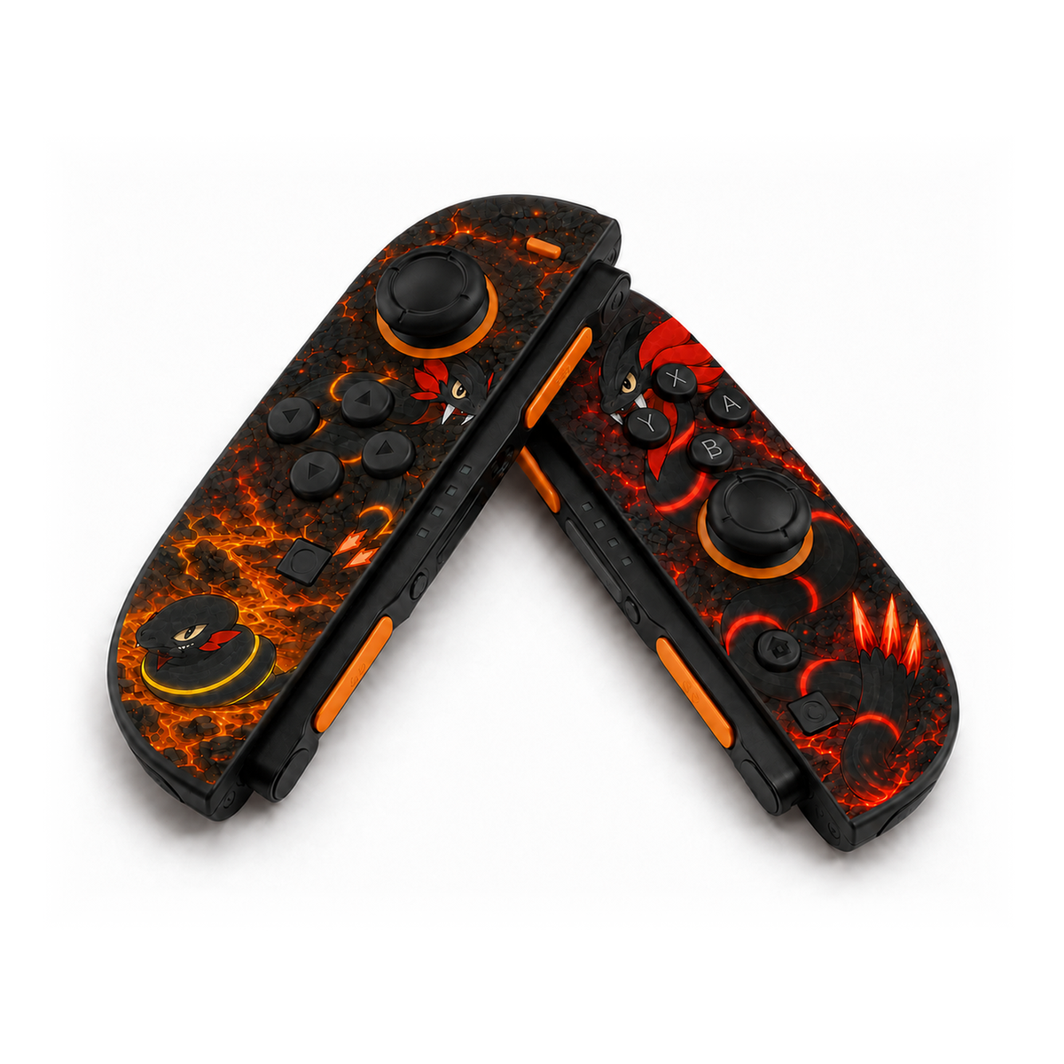 Charcoil Molten Strata Custom Nintendo Switch 2 Joy-Cons with TMR Drift-Resistant Joysticks