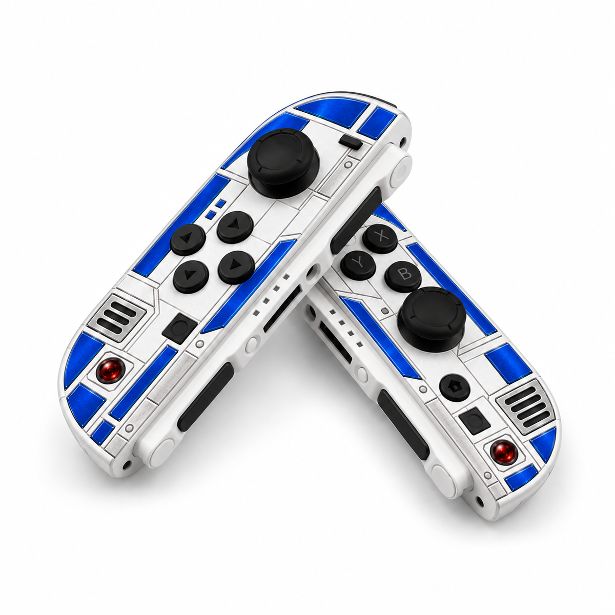 Double R2-D2 Black Buttons Nintendo Switch 2 Joy-Con DIY Build at Home Kit