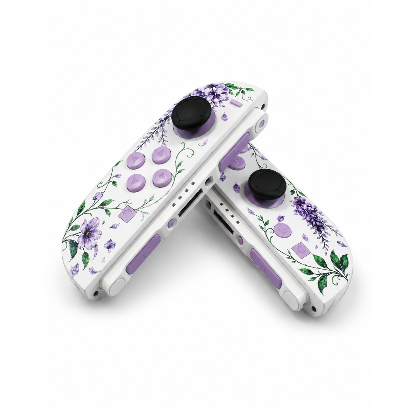 White Lavender Custom Nintendo Switch 2 Joy-Cons with TMR Drift-Resistant Joysticks