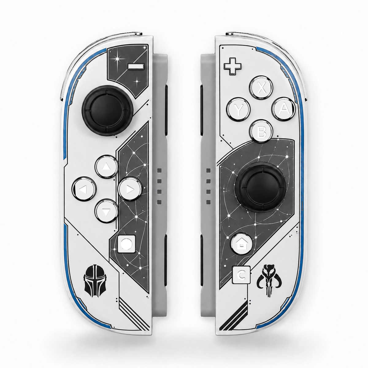 The Mandalorian Custom Nintendo Switch 2 Joy-Cons with TMR Drift-Resistant Joysticks