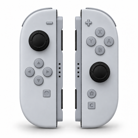 New Hope Gray Custom Nintendo Switch 2 Joy-Cons with TMR Joysticks