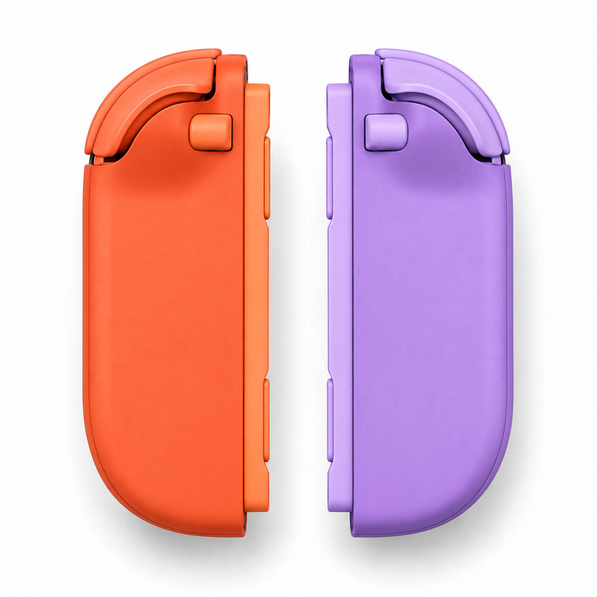 Purple and Orange Matching Buttons Custom Nintendo Switch 2 Joy-Cons with TMR Joysticks
