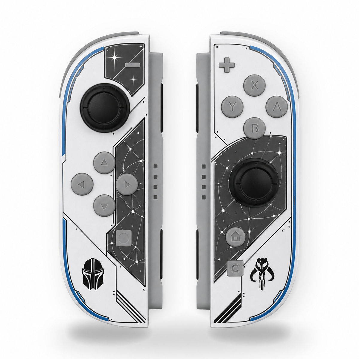 The Mandalorian Custom Nintendo Switch 2 Joy-Cons with TMR Drift-Resistant Joysticks