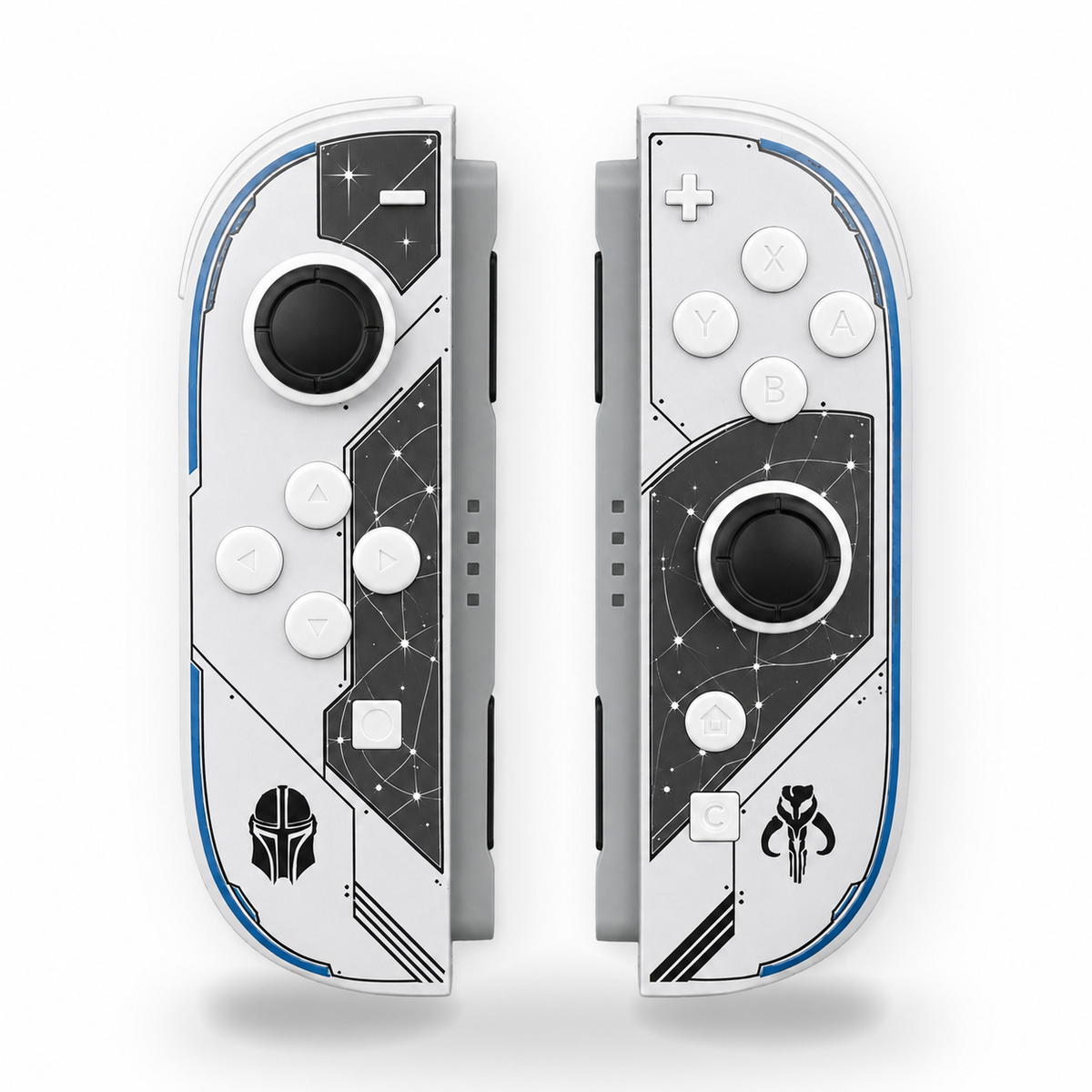 The Mandalorian Custom Nintendo Switch 2 Joy-Cons with TMR Drift-Resistant Joysticks