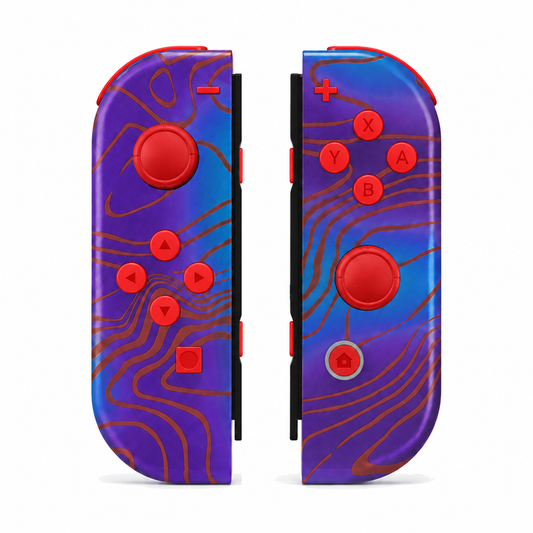 Damascuscamo, standard front: Scarlet Red buttons / Red caps