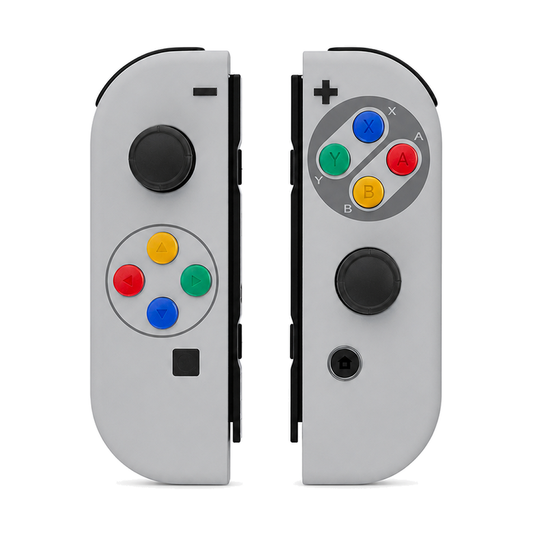 SFC SNES Classic EU Style, standard front: Original controls / Original caps