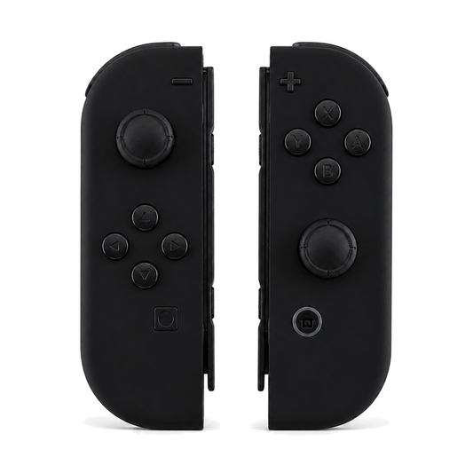 Black, standard front: Original controls / Original caps