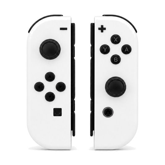 White, standard front: Original controls / Original caps