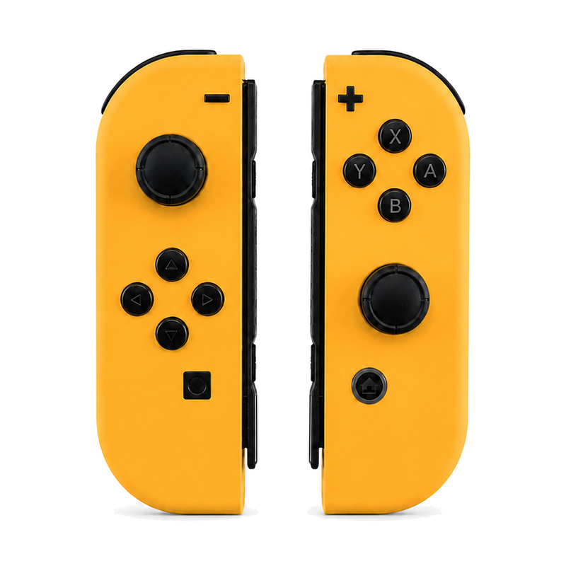 Caution Yellow Custom Switch 1 Joy-Con Pair with TMR Joysticks