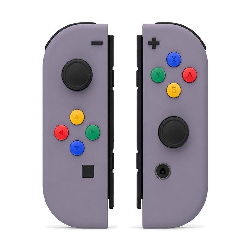 Dark Grayish Violet Custom Switch 1 Joy-Con Pair with TMR Joysticks